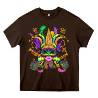 Chocolate Brown mardi gras mask Heavy Core Tee - OliviaCreatesArt