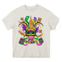 Cream mardi gras mask Heavy Core Tee - OliviaCreatesArt