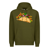 Army Green mexican taco Premium Hoodie - Artiststas