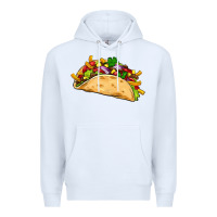 White mexican taco Premium Hoodie - Artiststas