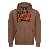 Chestnut For The Love Of Halloween Zipper Hoodie - RanaPortraitStore