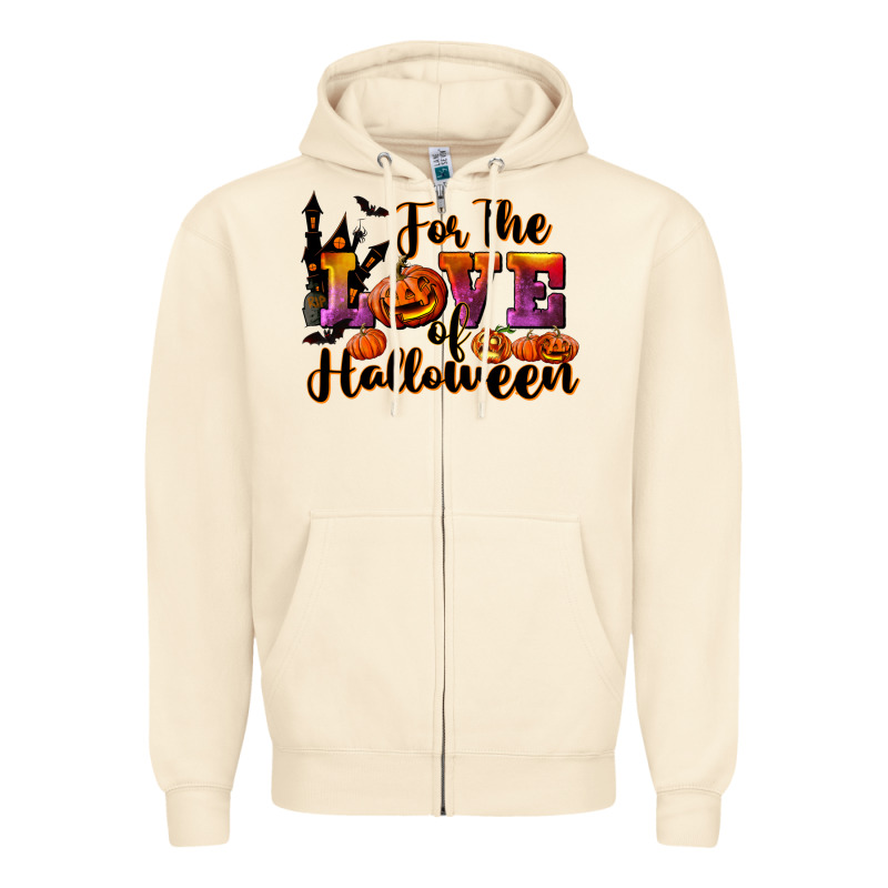 For The Love Of Halloween Zipper Hoodie by RanaPortraitStore | Teevron