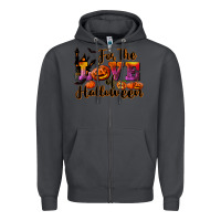 Smoke For The Love Of Halloween Zipper Hoodie - RanaPortraitStore