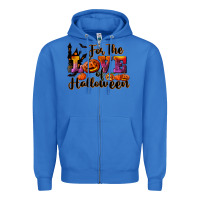 True Royal For The Love Of Halloween Zipper Hoodie - RanaPortraitStore