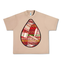 Burro african fabric pattern teardrop earrings 3 Urban Heavy Tee - BundleAndBundleShop