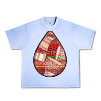 Grape Ice african fabric pattern teardrop earrings 3 Urban Heavy Tee - BundleAndBundleShop