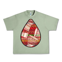 Oil Green african fabric pattern teardrop earrings 3 Urban Heavy Tee - BundleAndBundleShop