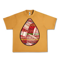 Peanut Butter african fabric pattern teardrop earrings 3 Urban Heavy Tee - BundleAndBundleShop