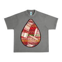 Tornado african fabric pattern teardrop earrings 3 Urban Heavy Tee - BundleAndBundleShop