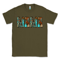Army Green Mama Turquoise Tooled Classic Tee - CowCowDesign