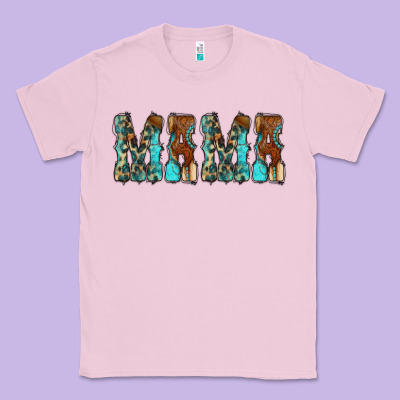 Mama Turquoise Tooled Classic Tee Designed By Cowcowdesign
