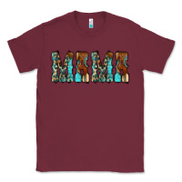 Burgundy Mama Turquoise Tooled Classic Tee - CowCowDesign