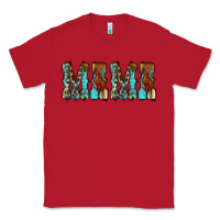 Red Mama Turquoise Tooled Classic Tee - CowCowDesign