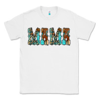 White Mama Turquoise Tooled Classic Tee - CowCowDesign