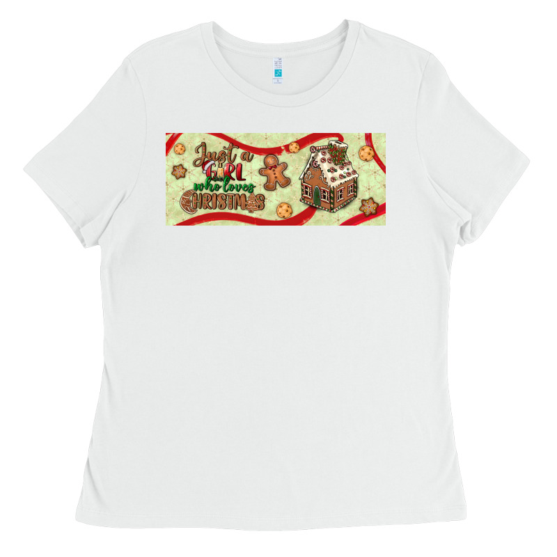 Just A Girl Who Loves Christmas Ladies Tee by BundleAndBundleShop | Teevron