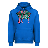 Cobalt beach babe leopard lips Urban Hoodie - Jasminsmagicworld