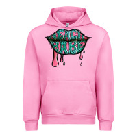 Fuchsia Pink beach babe leopard lips Urban Hoodie - Jasminsmagicworld