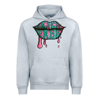 Heather Grey beach babe leopard lips Urban Hoodie - Jasminsmagicworld