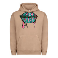 Beach Babe Leopard Lips Urban Hoodie | Teevron