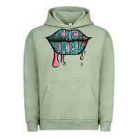 Pigment Oil Green beach babe leopard lips Urban Hoodie - Jasminsmagicworld