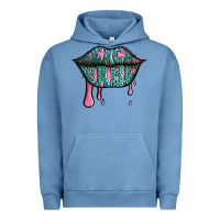 Pigment Pebble Blue beach babe leopard lips Urban Hoodie - Jasminsmagicworld