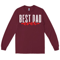 Burgundy fathers day t  shirt father's day dad vintage t  shirt Long Sleeve Tee - linhVisuals