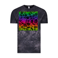 Cloud Black colorful giraffe seamless pattern Vintage Tee - BundleAndBundleShop