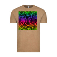 Vintage Coffee colorful giraffe seamless pattern Vintage Tee - BundleAndBundleShop