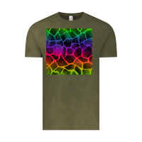 Vintage Olive colorful giraffe seamless pattern Vintage Tee - BundleAndBundleShop