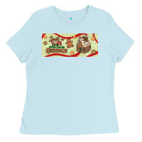 Baby Blue just a girl who loves christmas Ladies Tee - BundleAndBundleShop