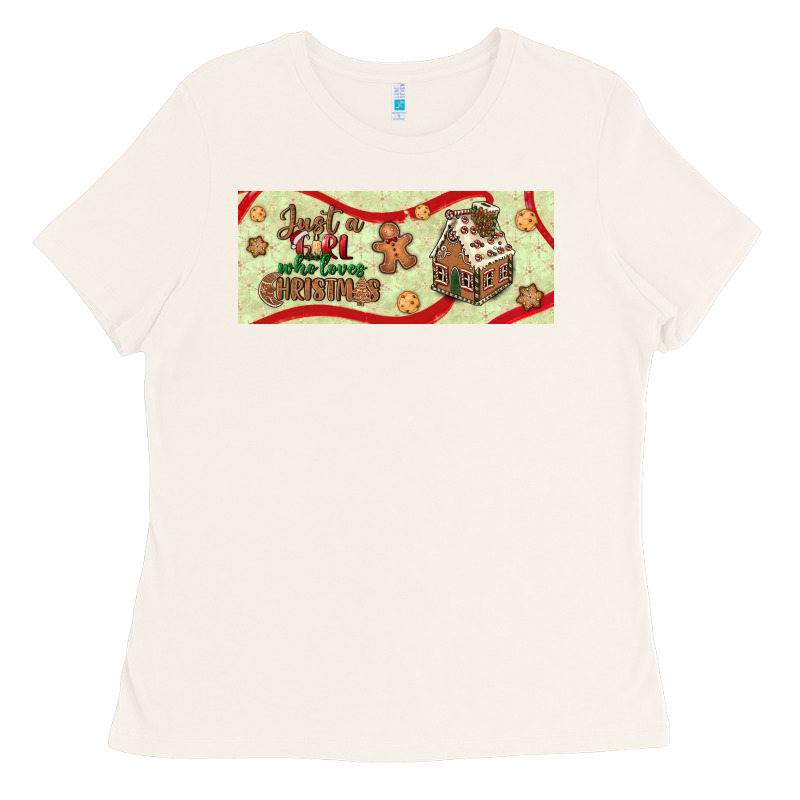 Just A Girl Who Loves Christmas Ladies Tee by BundleAndBundleShop | Teevron