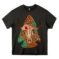 Asphalt bullskull arrowhead Heavy Core Tee - Jasminsmagicworld