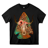 Black bullskull arrowhead Heavy Core Tee - Jasminsmagicworld