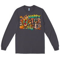 Smoke Happy Turkey Day Long Sleeve Tee - CowhideDigitalArt
