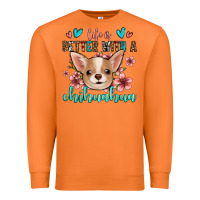 Carrot life is better with a chihuahua Premium Sweatshirt - Jasminsmagicworld