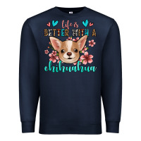 Navy life is better with a chihuahua Premium Sweatshirt - Jasminsmagicworld