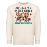 Sandshell life is better with a chihuahua Premium Sweatshirt - Jasminsmagicworld