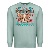 Seafoam life is better with a chihuahua Premium Sweatshirt - Jasminsmagicworld