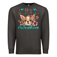 Smoke life is better with a chihuahua Premium Sweatshirt - Jasminsmagicworld