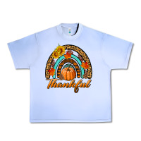 Grape Ice thankful pumpkin rainbow Urban Heavy Tee - BundleAndBundleShop