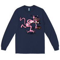 Navy pink panther Long Sleeve Tee - linhVisuals