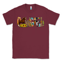 Burgundy Cowgirl Horse Min Classic Tee - CowCowDesign