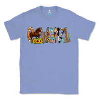 Colony Blue Cowgirl Horse Min Classic Tee - CowCowDesign