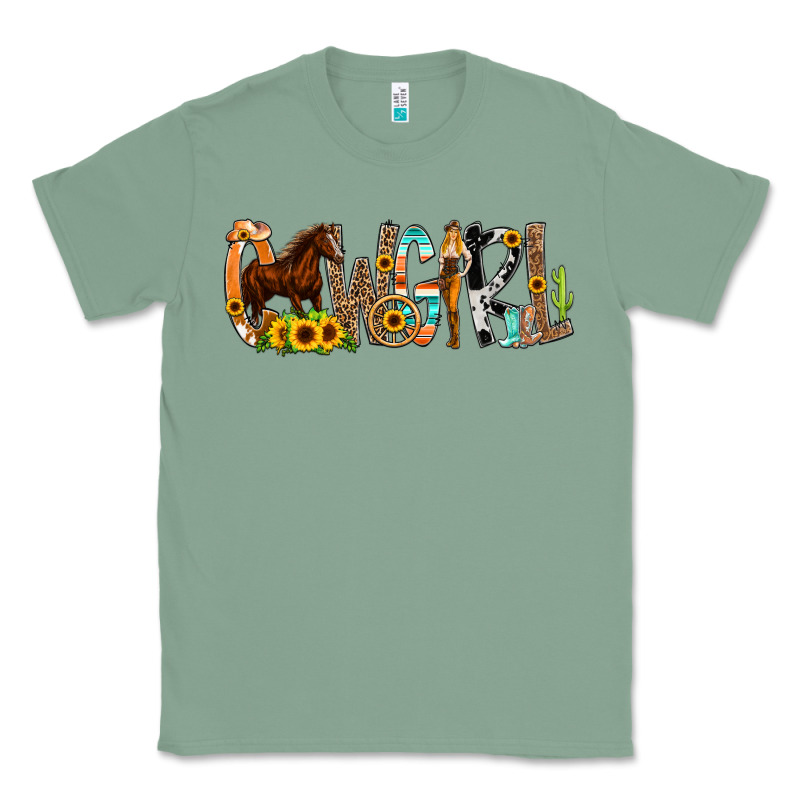 Cowgirl Horse Min Classic Tee by CowCowDesign | Teevron