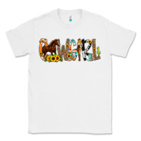 White Cowgirl Horse Min Classic Tee - CowCowDesign