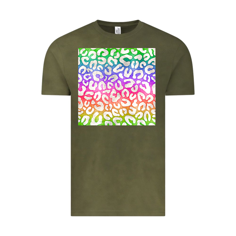 Watercolor Rainbow Leopard Seamless Pattern Vintage Tee by BundleAndBundleShop | Teevron