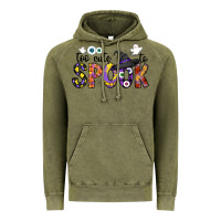 Vintage Olive too cute to spook Vintage Hoodie - CowhideDigitalArt