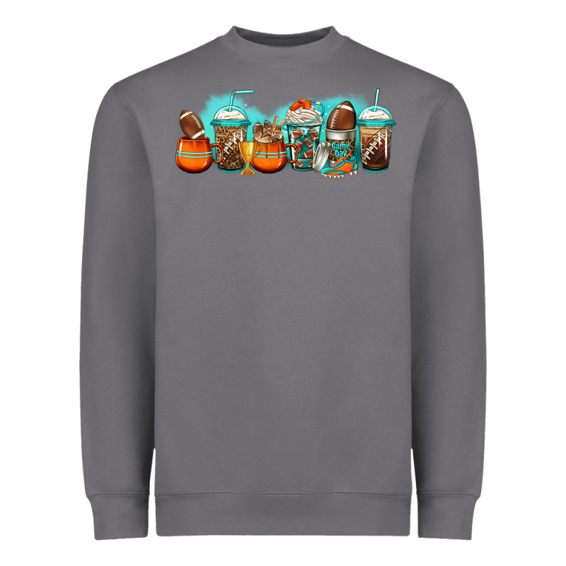 American Football Coffee Cups Heavyweight Sweatshirt by Jasminsmagicworld | Teevron