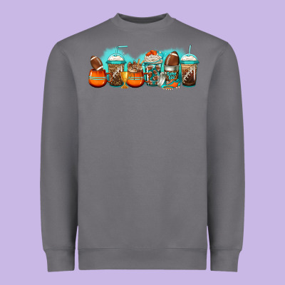 American Football Coffee Cups Heavyweight Sweatshirt Designed By Jasminsmagicworld
