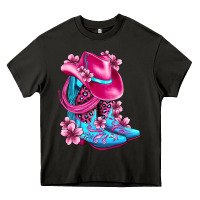Asphalt valentine cowboy boots and hat olivia Heavy Core Tee - OliviaCreatesArt